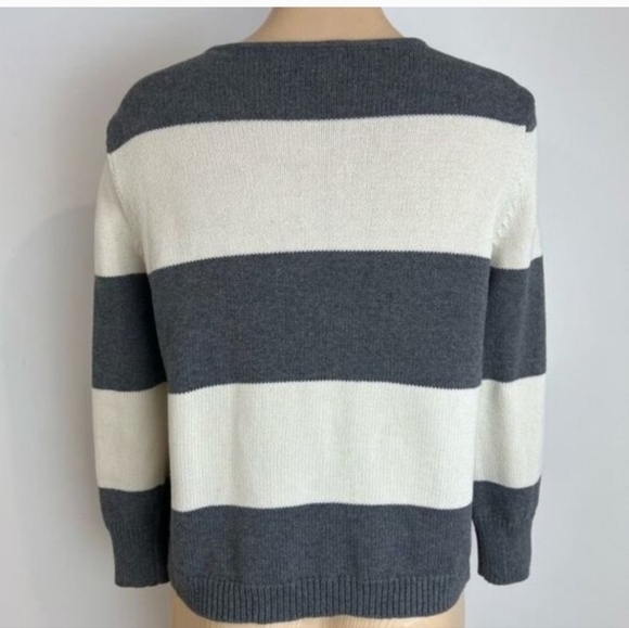 Chunky Knit Blazer Cardigan With Button Detail EUC size LP - Picture 9 of 10